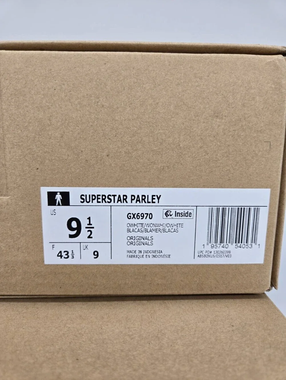 adidas Men's Parley x Superstar GX6970 Off White Shoes Size 9.5